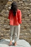 Shayle Indian Cotton Smock Shirt Watermelon